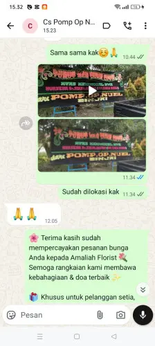 Testimonial Papan Bunga luwuk
